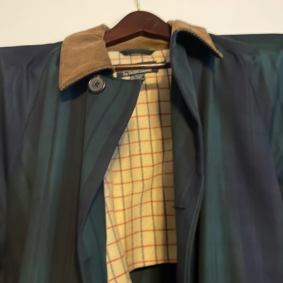 Polo black watch plaid trench coat XL - Picture 5 of 5